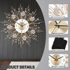 Large Wall Clocks, Silent Sunflower Shape Chic Decorative Wall Clock,