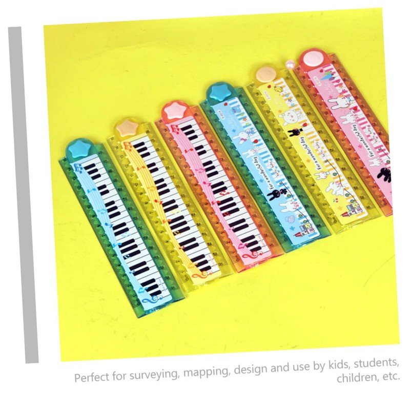 Operitacx 10pcs 30cm Piano Ruler Convenient Kids Ruler Convenient Children
