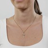 trendor Crucifix Gold 333/8 Carat with Plated Necklace for Men