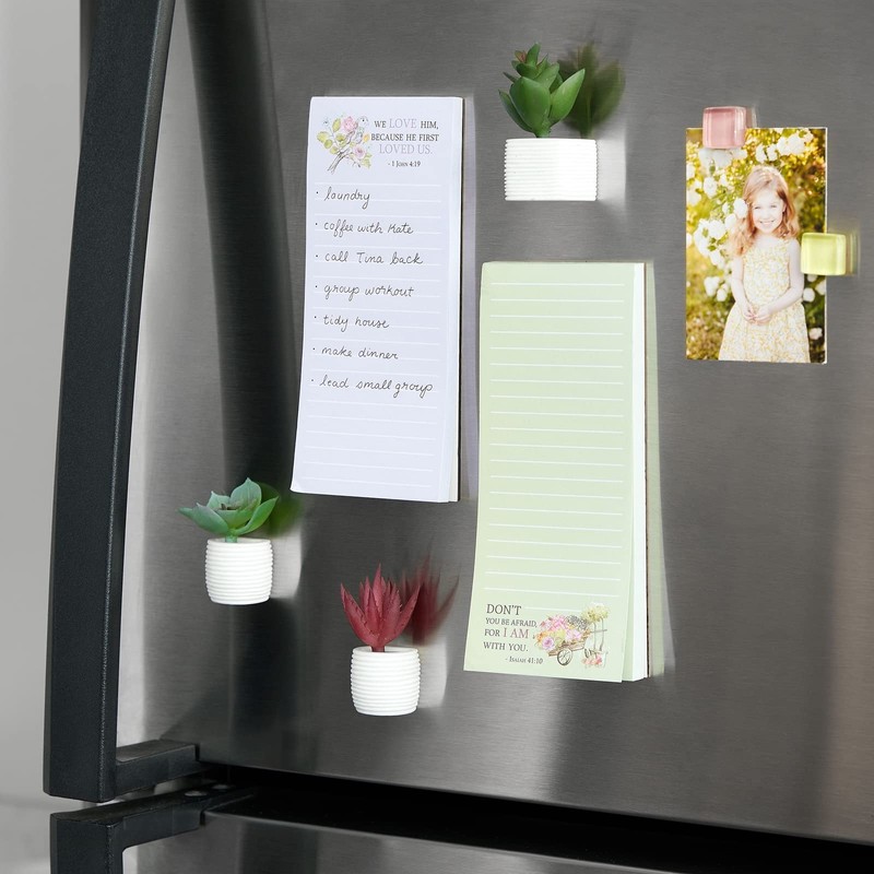 Juvale 12 Pack, 60 Sheet Christian Notepads, Magnetic Memo Pads