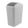 Afromy 15 Liter Slim Trash Bin with Swing-top Lid, Plastic