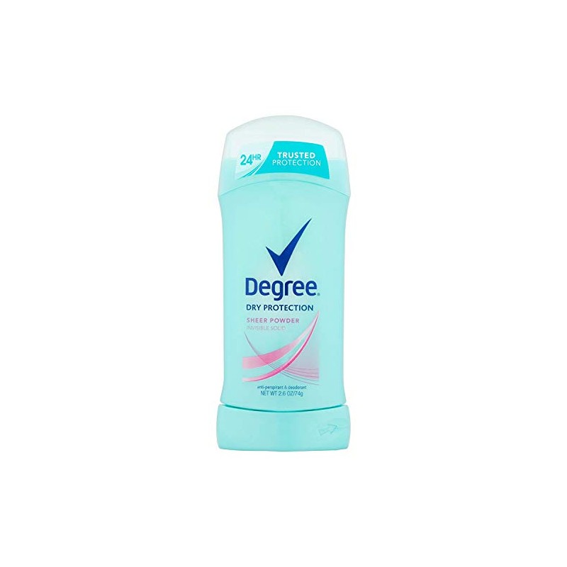 Degree Sheer Powder Antiperspirant Deodorant Stick, 2.6 oz (Pack of