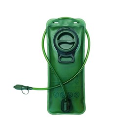 XZSUN Foldable Hydration Bladder, 1L-2L-2.5L-3L Water Bladder Leak-proof Water Bag Water Storage for Bicycle Hiking Camping Backpack, Green (military green)