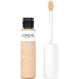LOral Paris True Match Radiant Serum Concealer, Brightening Under Eye Concealer Make Up with 1.5 Hyaluronic Acid and Caffeine, W4, 0.33 Oz            