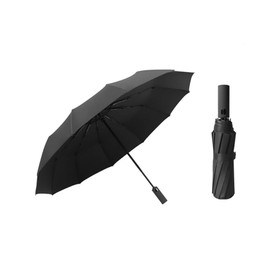 Folding Umbrella, Automatic Opening/Closing, Folding, For Rain or Shine, Lightweight, UV Protection, 12 Ribs, Compact, Chic, Simple, Stylish, 99% UV Protection, Unisex, One Touch, Safe In Strong Winds, Durable, Folding Umbrella, Black