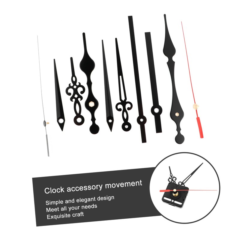 SHINEOFI 3 Sets Clock Movement Replacement Different Lengths Styles Silent