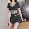 Women's Workout Set Training Yoga Pilates Outfit Set Black/L