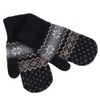 YJZQ Women Winter Fleece Insulated Gloves Knitted Thermal Windproof Snowproof