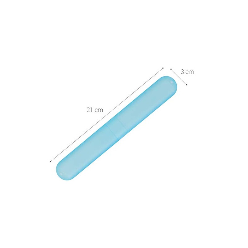 kwmobile Set de 3 fundas para cepillo de dientes -
