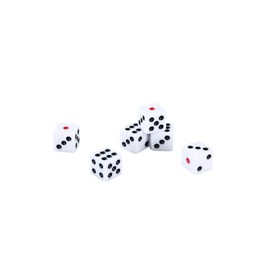 Samcos Dice, 6 Sided Dice, Right Angle, 6 Pieces, 0.6 inches (16 mm), Miscellaneous Goods, Toys, Multiple Games, Table Games, Class, Activities, Game Supplies