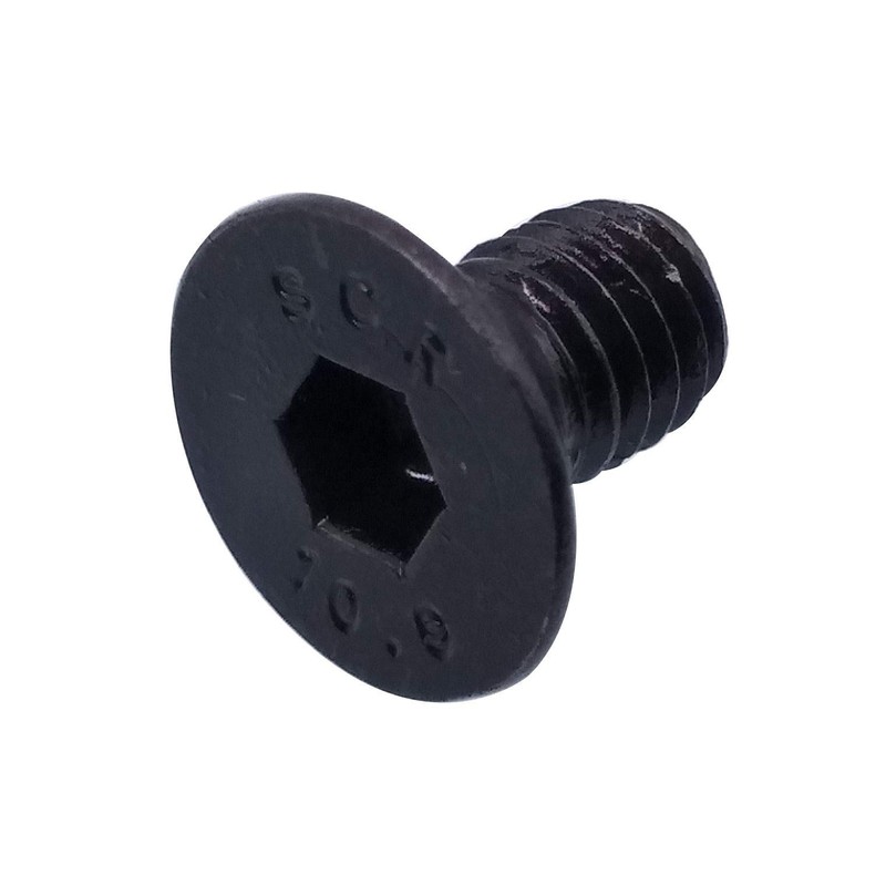 50pcs M6 x 10mm Grade 10.9 Flat Countersunk Hex Socket