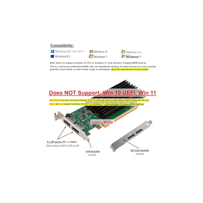 Epic IT Service Quadro NVS 295 with Dual DP displayport