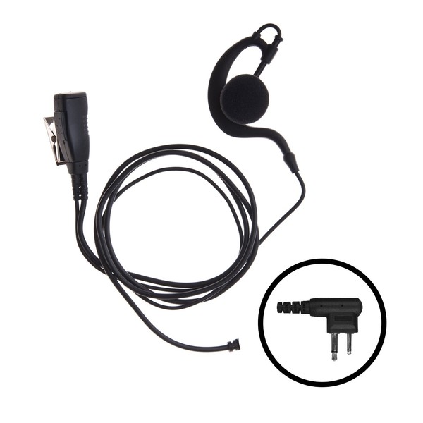 Impact 1-Wire Over The Ear Surveillance Earpiece for Motorola 2-Pin Radios (M1-S1W-EH3)