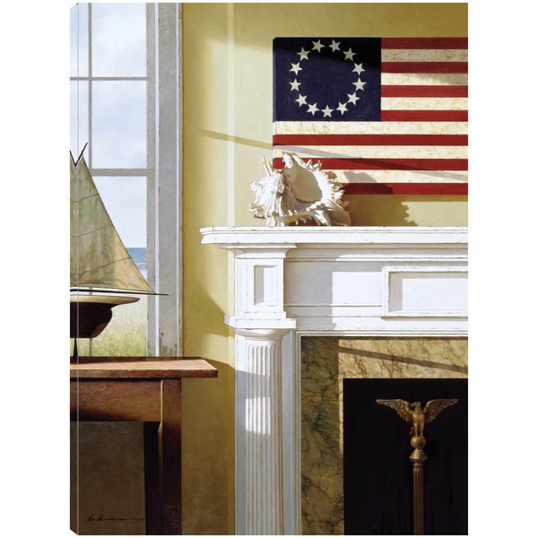 Fine Art Canvas Liberty Canvas Wall Decor by Artist Zhen-Huan
