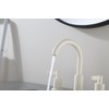 Derengge Widespread Bathroom Faucet,Two Handle Bathroom Sink Faucet with Overflow