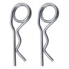 SKIR'CO (Pack of 2) 6mm Galvanised Steel Spring Cotter Pins