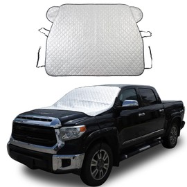 Fgtagtal Windshield Snow Cover Fit for Toyota Tundra 2007-2021, Front Windshield Cover for Ice and Snow, Auto Extra Thick Windshield Ice Cover Protects Windshield from Rain, Sun, Frost