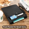 Book Sleeves with Zipper, Travel Book Protector Pouch for Paperbacks