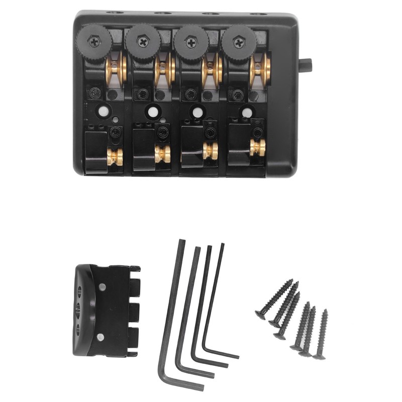 4 String Headless Electric Bass Bridge Zinc Alloy Brass Bridge