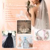 Entisn Glitter Tulle Fabric, 1 Yard x 60 Inch Wide