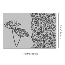 Arbuya Flowers Polymer Clay Texture Mat for Earrings Jewelry Making, Dandelion Floral Clay Texture Sheets for Polymer Clay Projects Floral Stamps for Clay Earrings Tools