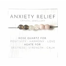 Armband Rosenquarz Anxiety Edelstein m
