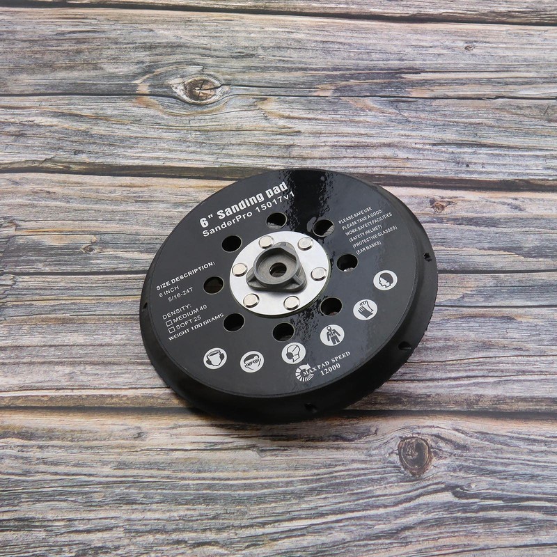 eMagTech 6 Inch Backing Disc Pad Replacement Compatible with Makita