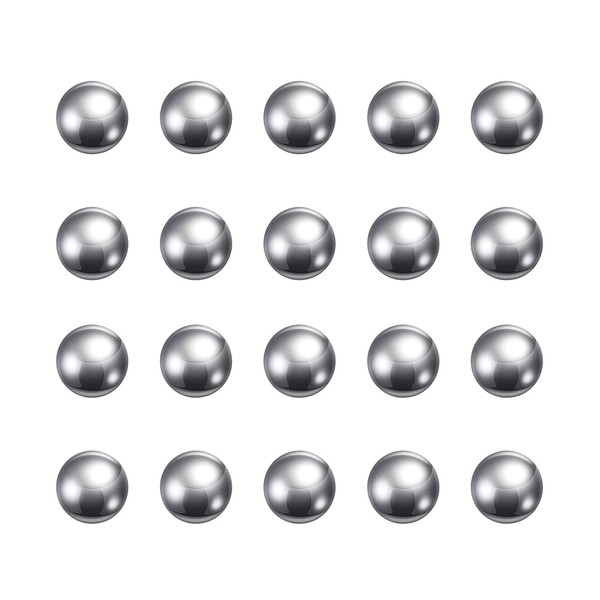 TOP-VIGOR 100Pcs 5mm Ball Bearings, Carbon Steel Bearing Balls G100