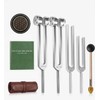 Tuning Forks for Healing Set, 128Hz 136.1Hz 432Hz 528Hz Weighted/Unweighted