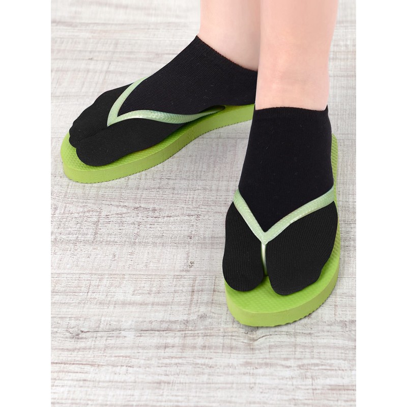 Sintege Flip Flop Socks, 4 Pairs Assorted Colors, Low Cut,