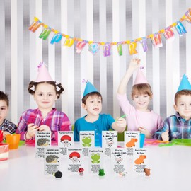 Musepoint 50 Set Employee Appreciation Gifts Bulk for Coworkers, Thank You Gifts Positive Resin Animal Motivation Note Cards, Organza Bags for Teacher Office Gifts Pocket Favors