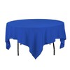 LinenTablecloth 70-Inch Square Polyester Tablecloth Royal Blue