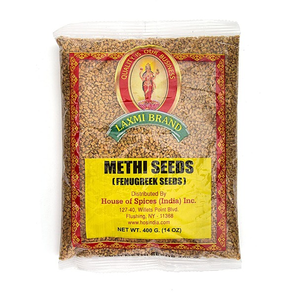 Laxmi Traditional Indian Spices - Methi Seeds (Fenugreek Seeds), 7oz