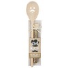 High Quality Wooden Cooking Spoon Height 30 cm with Face