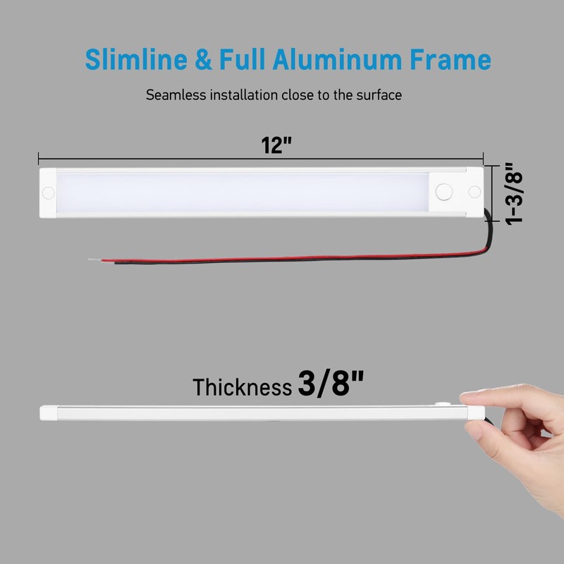 acegoo RV Dimmable Under Cabinet LED Lighting 12V Linear Light