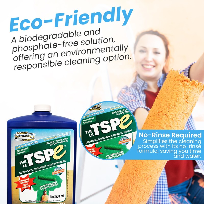 SURF PRO TSP e Organic Degreaser – Phosphate-Free, 500ml Concentrate