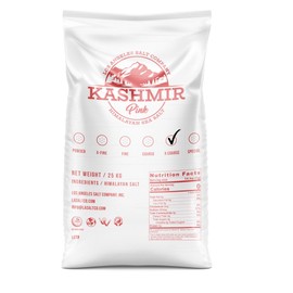 LA Salt's Kashmir Pink® Himalayan Salt, X-Coarse Grain (3.3-6.7mm), 55 Pound Bulk Bag