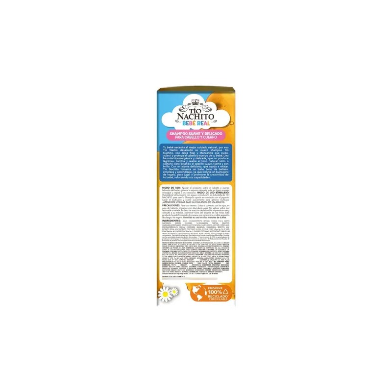 Shampoo Tio Nachito Bebe Jalea Real + Manzanilla 2 Pzas