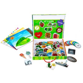 KIDS PREFERRED Eric Carle Wooden Play Set Magnetic Travel Case For Kids Ages 2 And Up