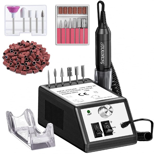 Jiasheng Professional Nail Drill, 20000rpm Electric Nail Drill Machine, Electronic Nail File Drills for Acrylic Nails Gel Nails Manicure Pedicure Tools for Salon Use