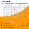 HTVRONT Tshirt Ruler Guide for Vinyl Alignment - Transparent PVC