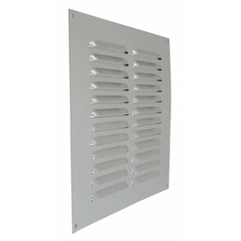 Map Metal Louvre Vent, SAA (Silver), 9" x 9"