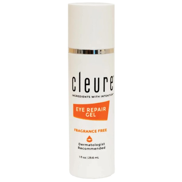 Cleure Anti Aging Eye Gel - Gentle Daily Hydrating Eye Serum for Sensitive, Dry Skin - Fragrance Free (8 oz Pack of 1)