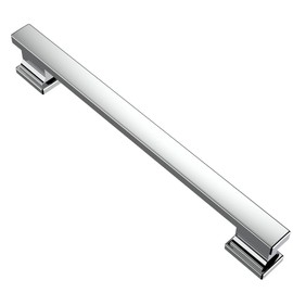 Alzassbg 10 Pack Polished Chrome Cabinet Pulls, 6-1/4 Inch(160mm) Hole Centers Silver Kitchen Cabinet Handles for Cabinets and Drawers AL3061CP