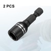 sourcing map 2pcs Magnetic Nut Driver 8mm Hex Drive Socket