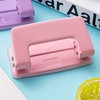 Double Hole Punch, 6mm Professional Ergonomic Design Desktop Paper Punching