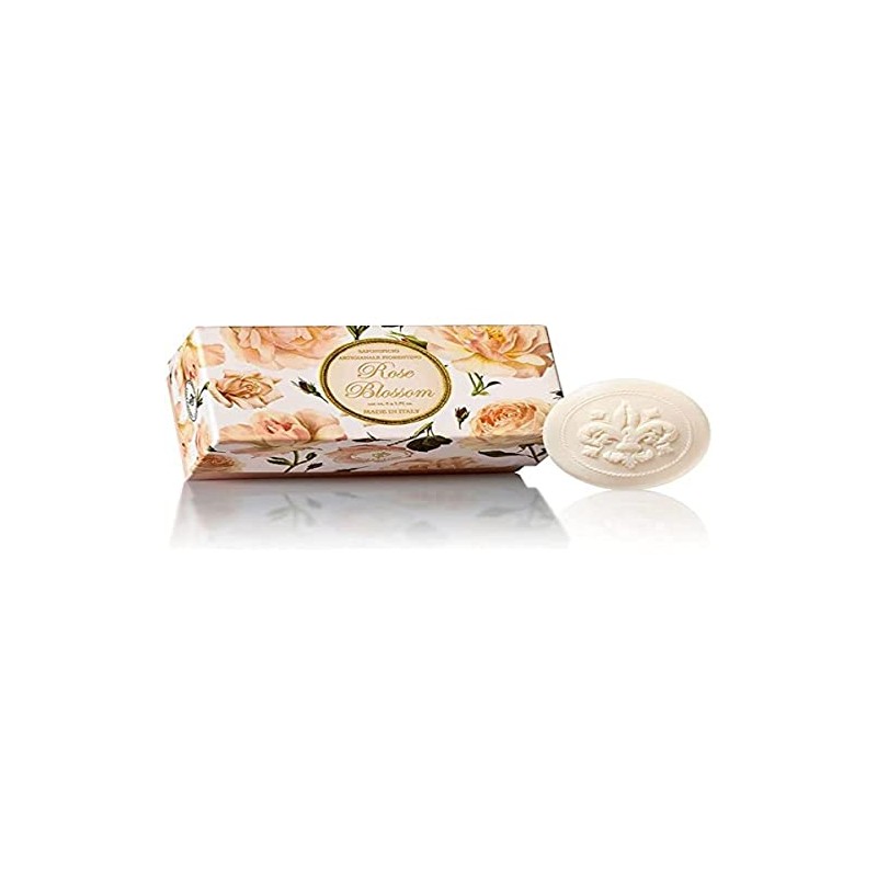 Rosenseife, rund 6 St 50g, handgemachte italienische Seife aus Fiorentino,