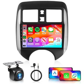 [4G+64G] Android Car Stereo for Nissan Versa Note 2014-2018 Radio with Wireless Carplay Android Auto Radio, Hodozzy 9 inch Touch Screen with GPS, Mirror Link, Bluetooth, WiFi, DSP, FM/RDS Radio