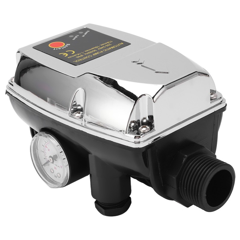 Water Pump Controller Silver Waterproof ABS Housing Intelligent Automatic 10A