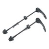 Unxuey 2 Pairs Black Bicycle Quick Release Axle, Quick Release
